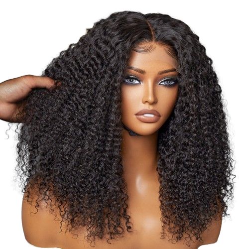 Breathable Cap Afro Curly Left C Part Glueless 5x5 Closure Lace Wig Beginner Friendly #RHS.